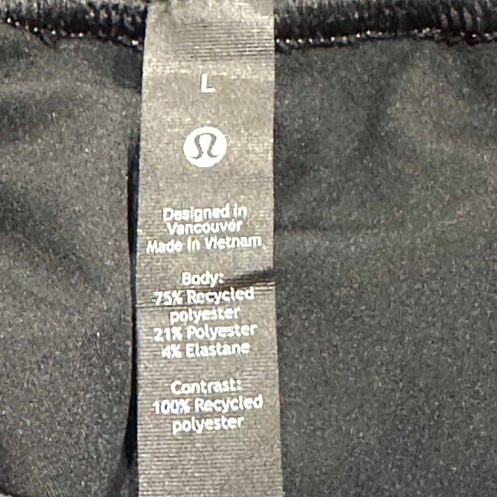 Lululemon ABC Cropped‎ Pull On Pants Blue Large Travel Relax Comfort Casual - Picture 5 of 7